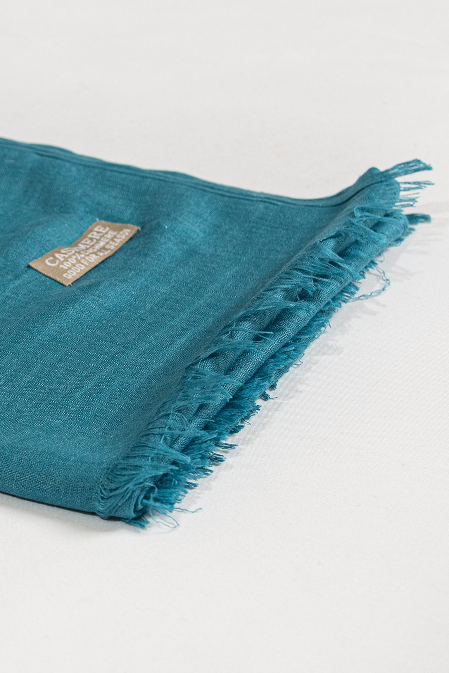 Azure Whisper Cashmere Scarf - Image 4