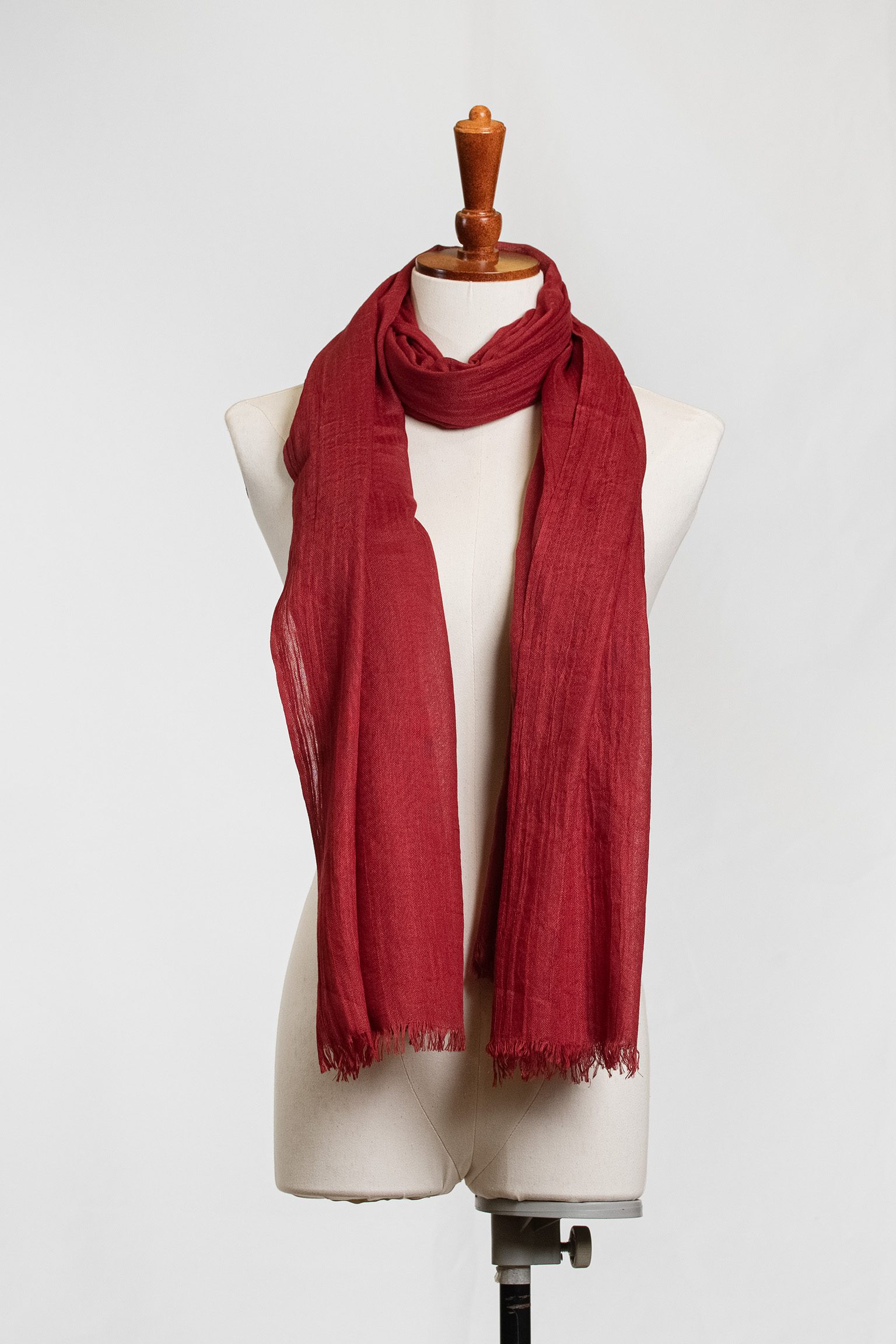 Crimson Bloom Scarf