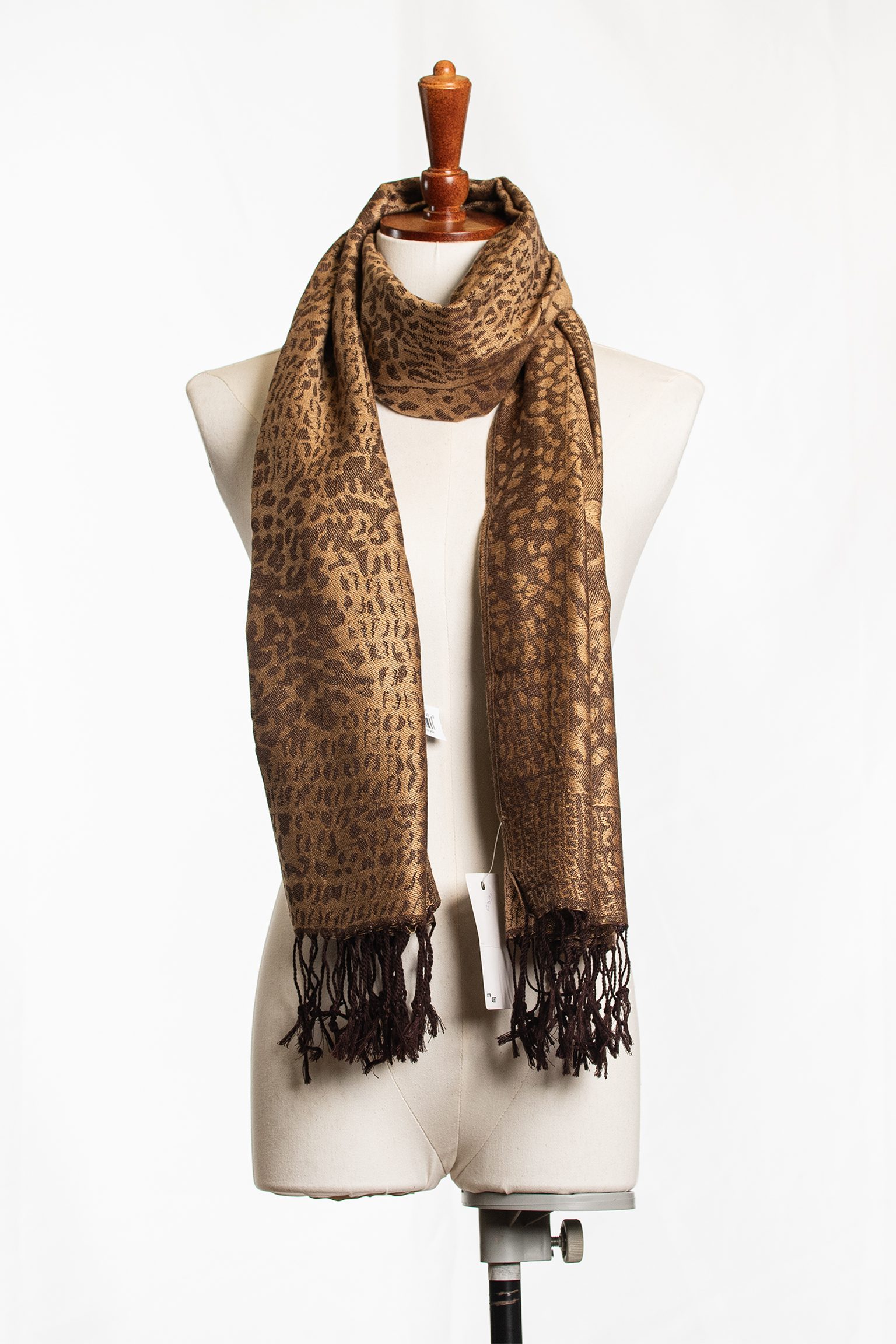 Golden Dusk Leopard Scarf