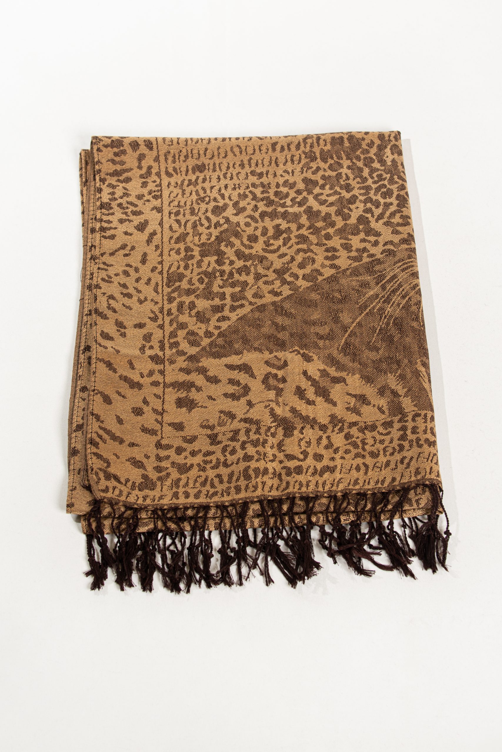 Golden Dusk Leopard Scarf - Image 2
