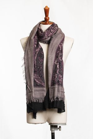 Moonlit Orchid Paisley Shawl