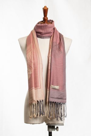 Rosewood Feather Drift Shawl