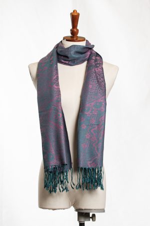 Twilight Orchid Tapestry Scarf