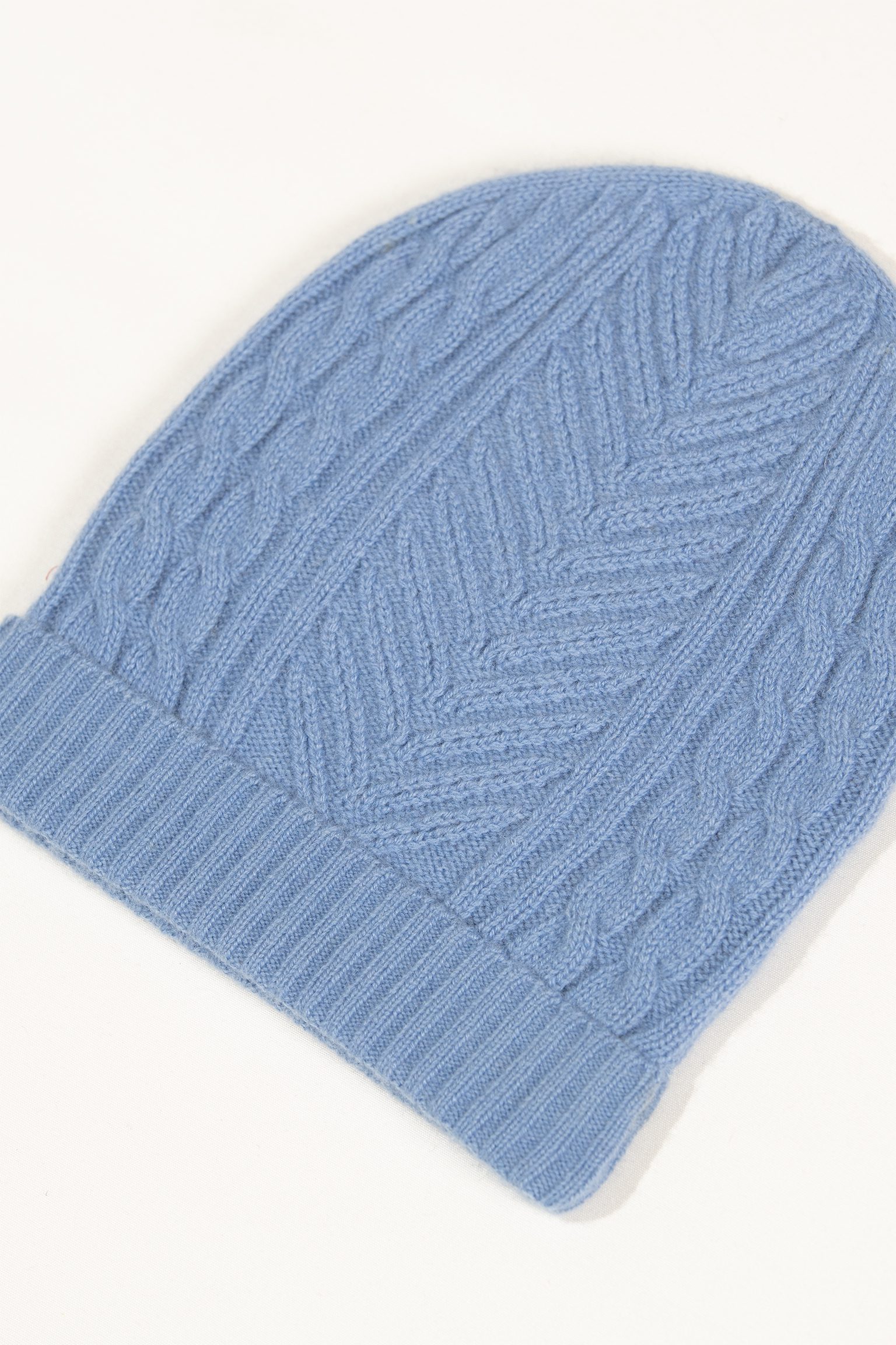 Soft Blue Knit Beanie - Image 3