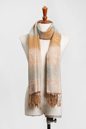 Golden Breeze Paisley Scarf
