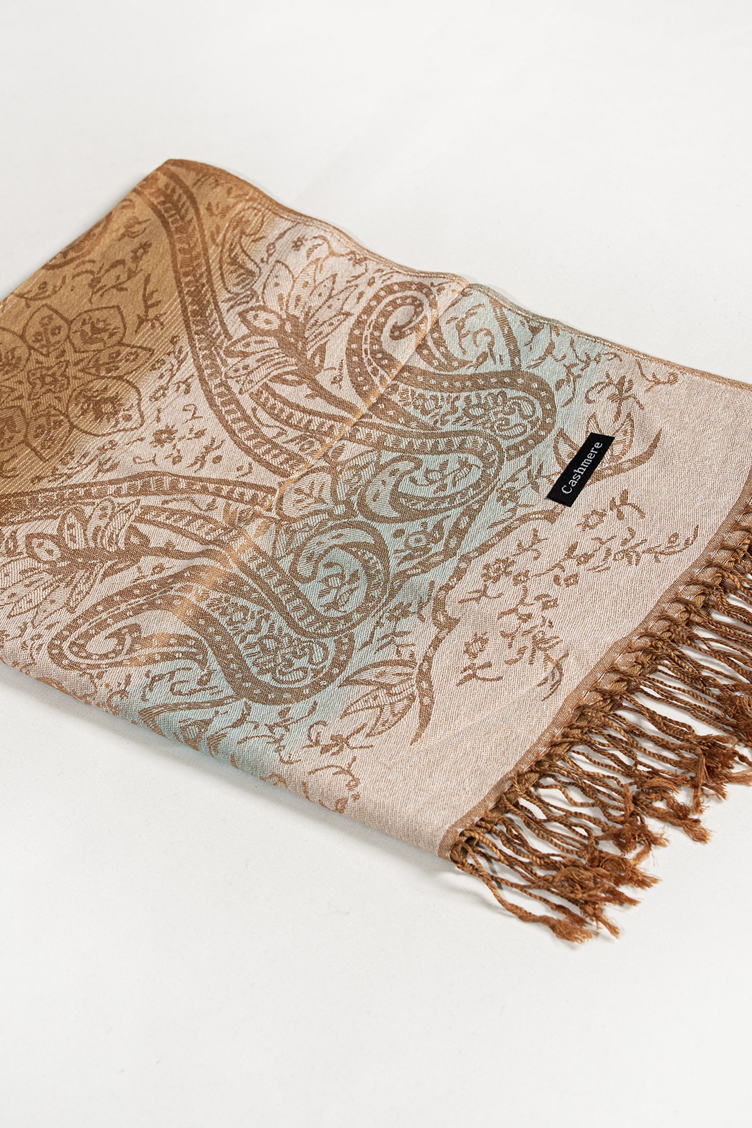 Golden Breeze Paisley Scarf - Image 3