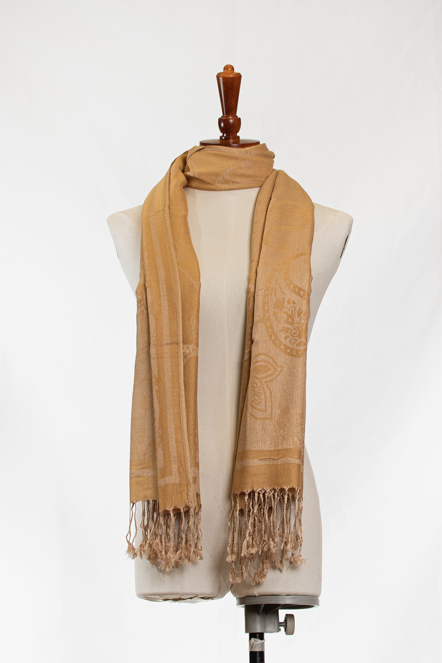 Golden Sand Paisley Scarf