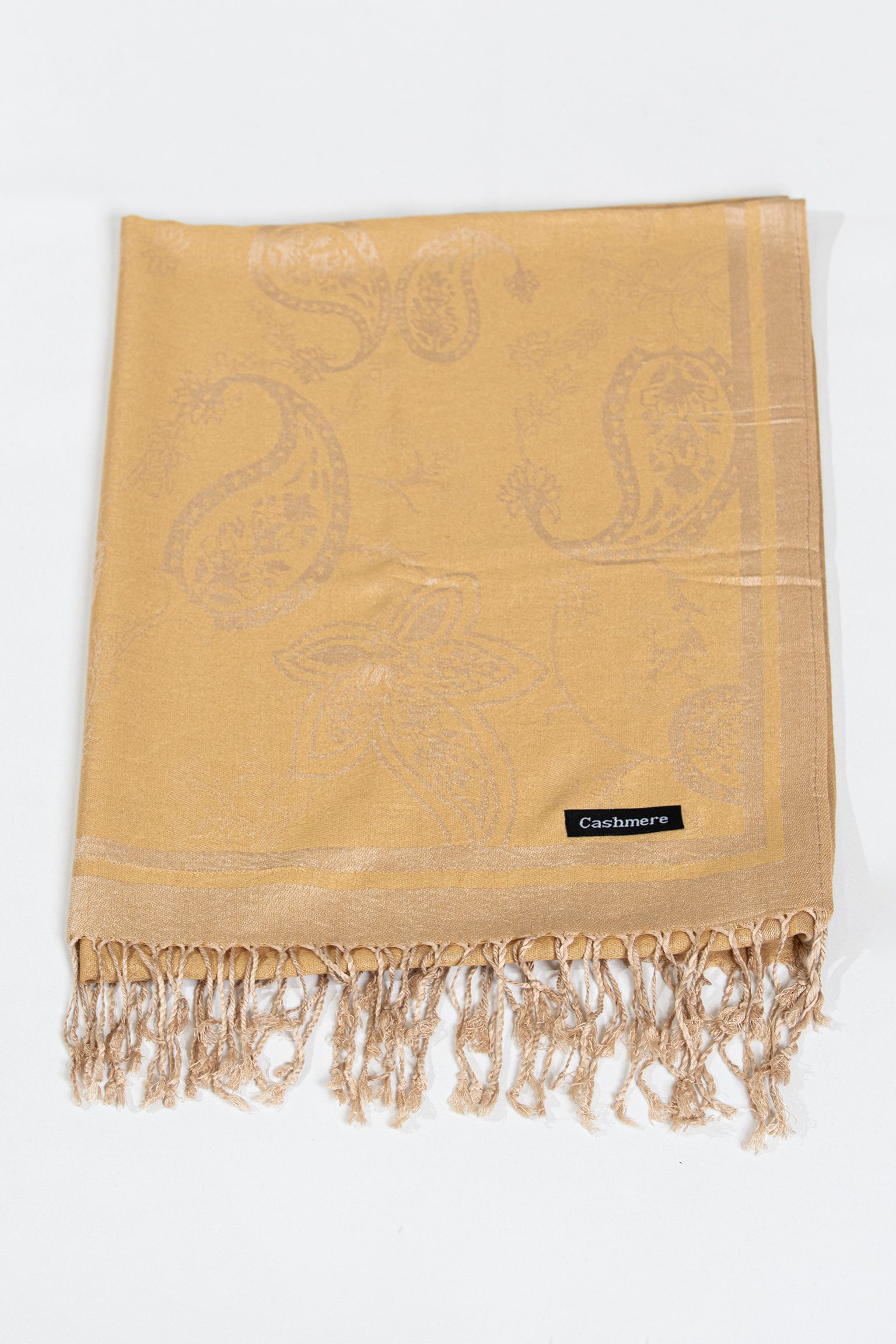 Golden Sand Paisley Scarf - Image 2