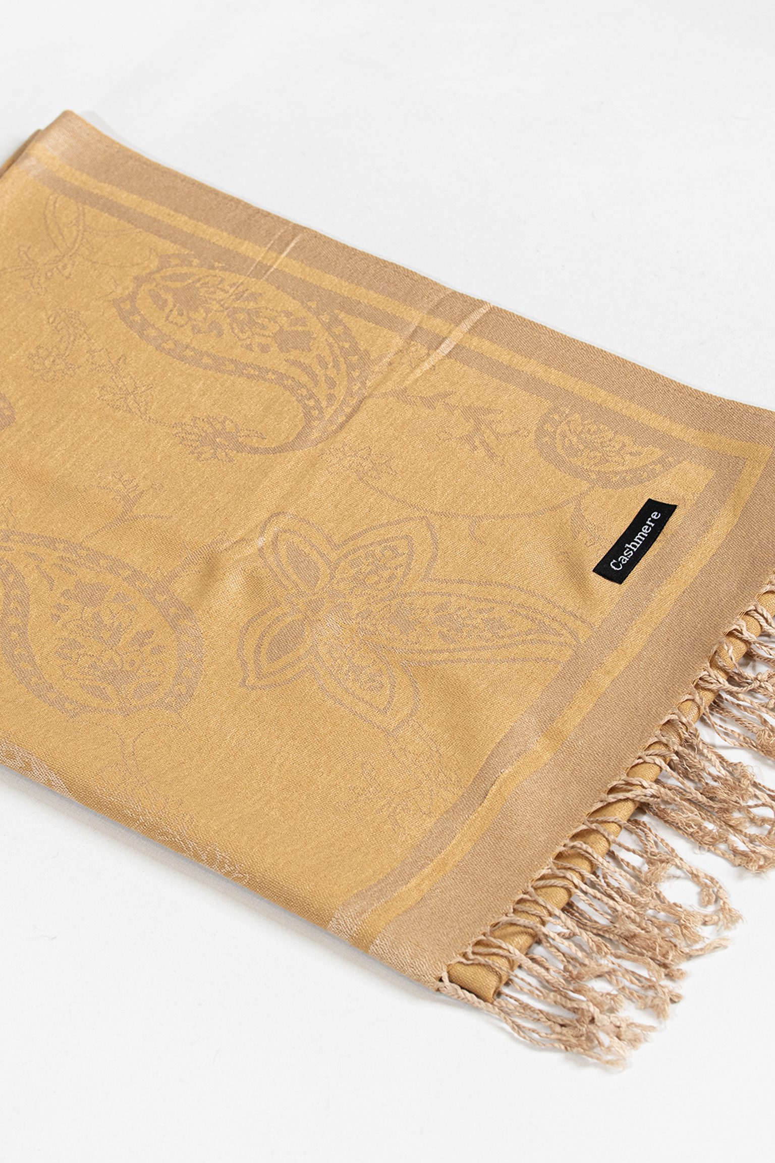 Golden Sand Paisley Scarf - Image 3