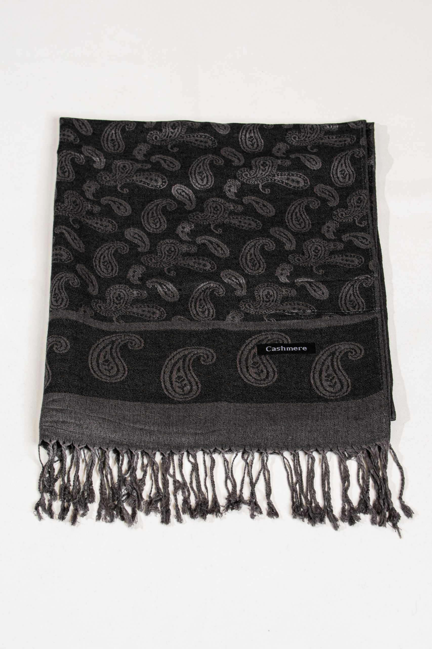 Shadow Noir Paisley Scarf - Image 3