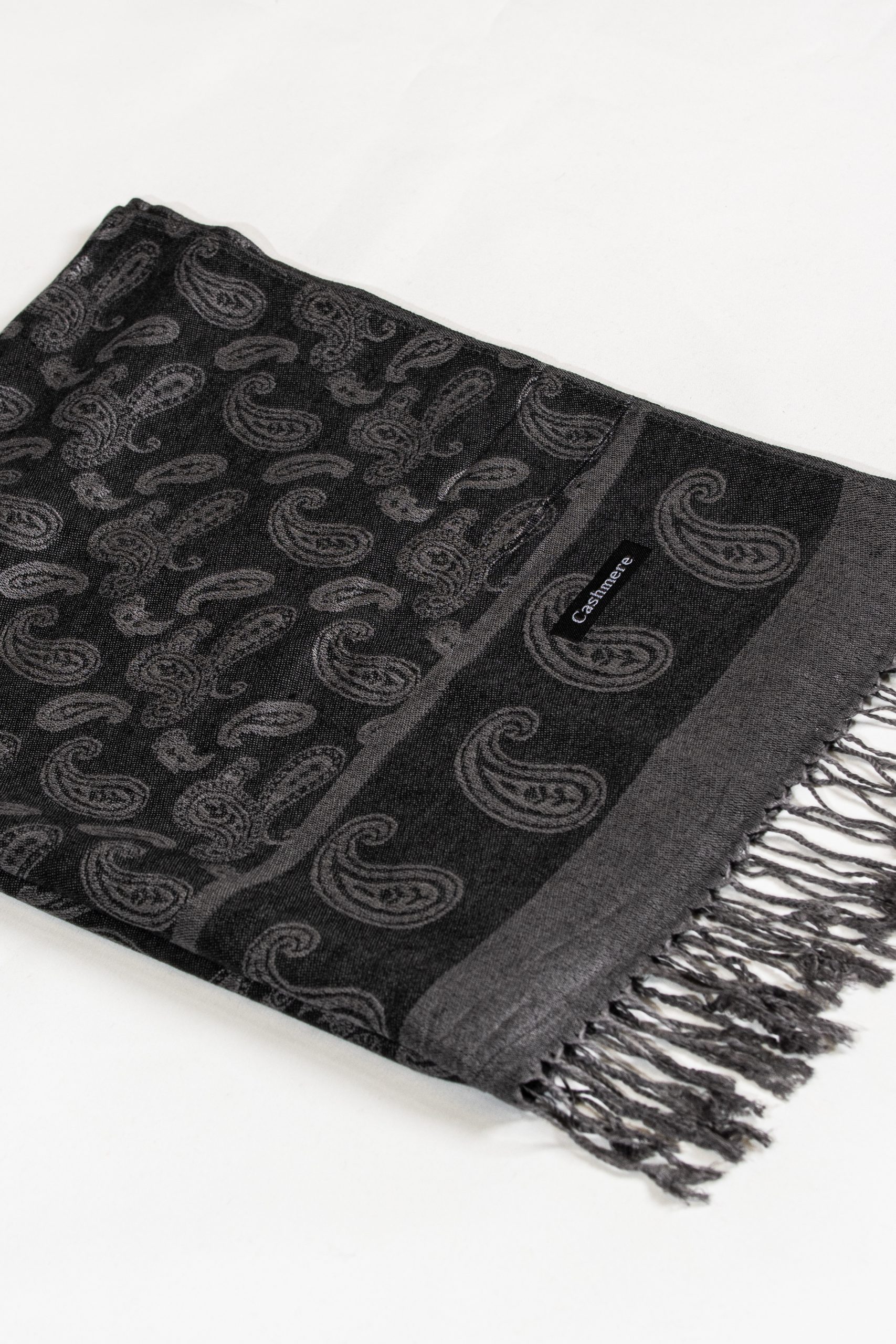 Shadow Noir Paisley Scarf - Image 4