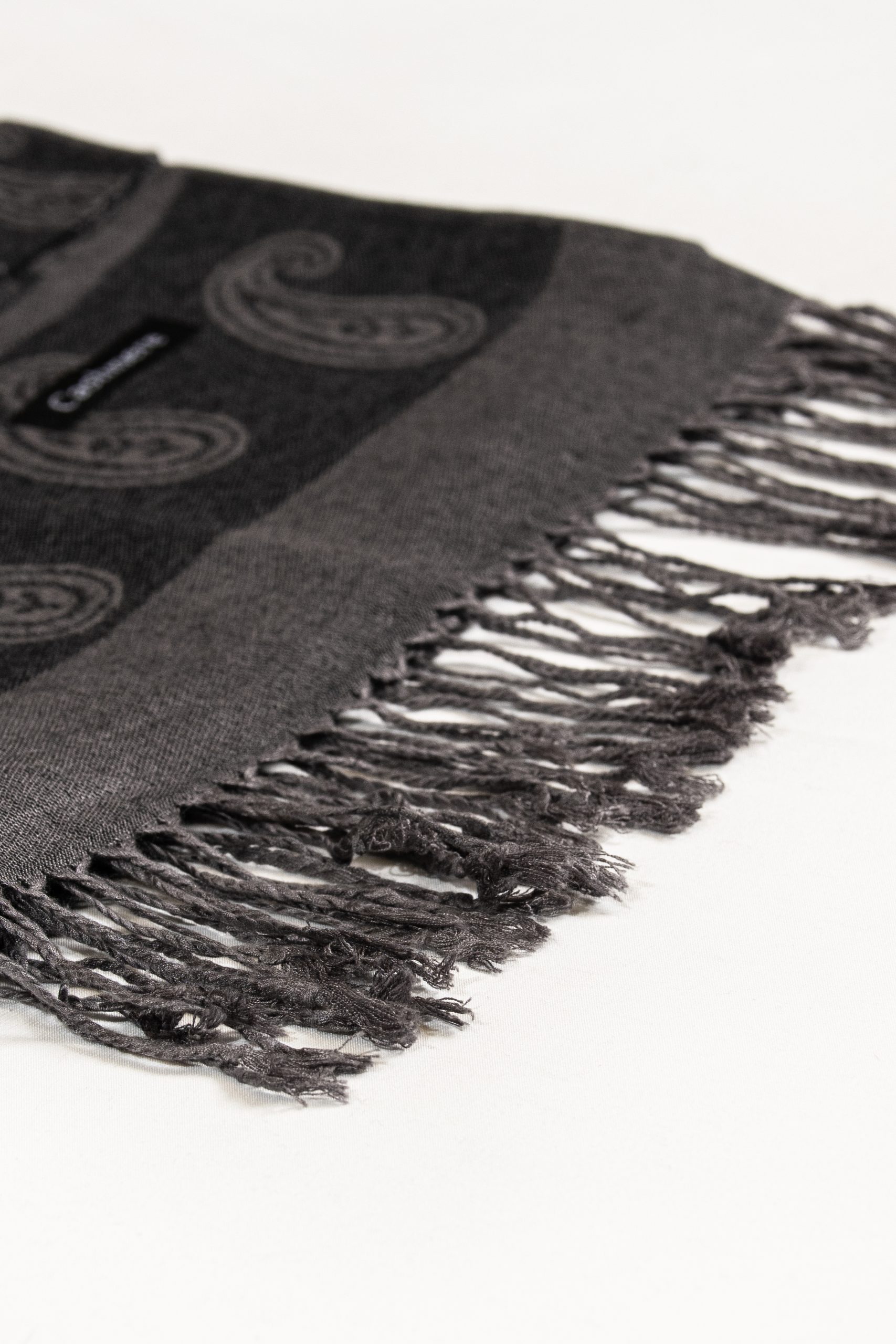 Shadow Noir Paisley Scarf - Image 5