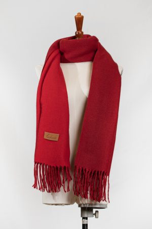 Red Velvet Warmth Scarf