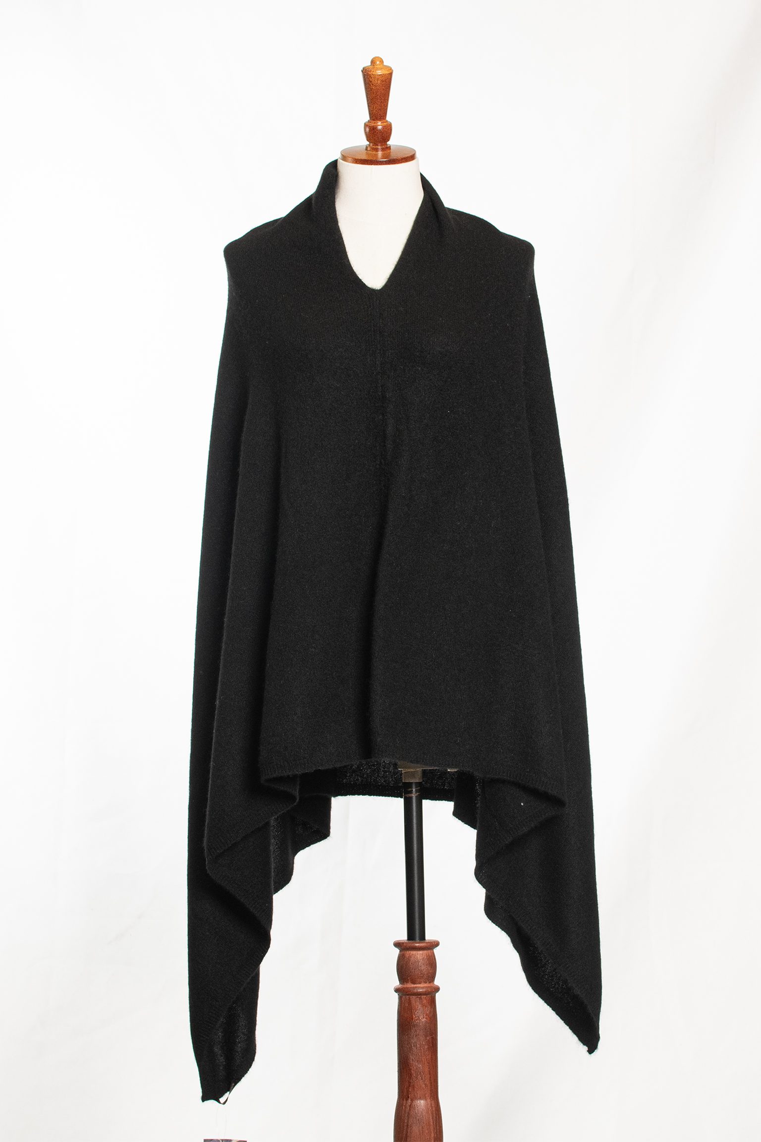 Midnight Luxe Knit Poncho - Image 3