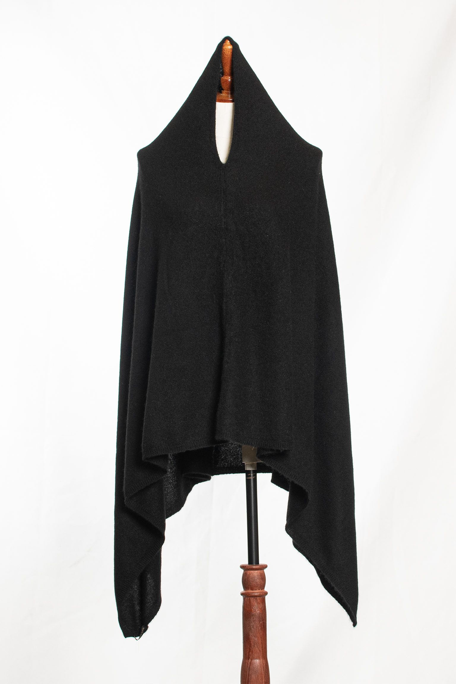 Midnight Luxe Knit Poncho - Image 4