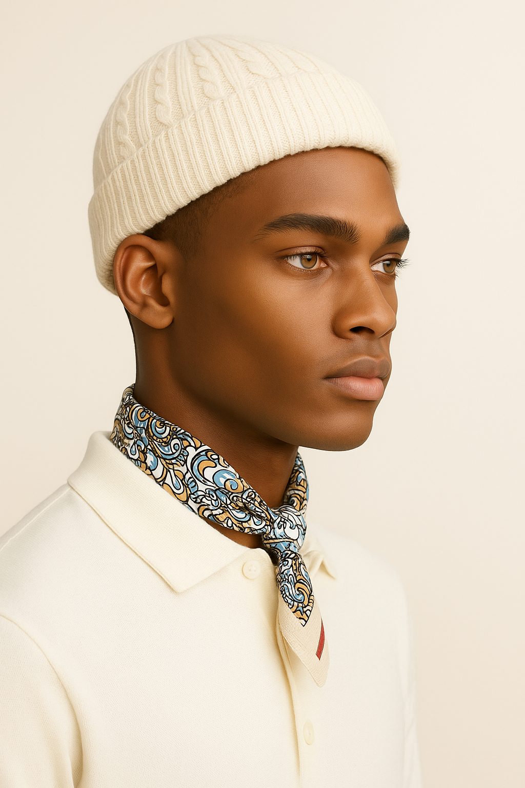 Vanilla Knit Cable Beanie – Classic Cream
