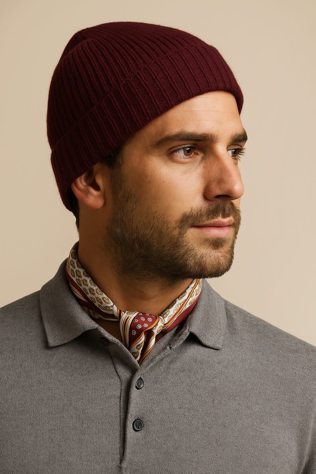 The Merlot Classic Cashmere Beanie