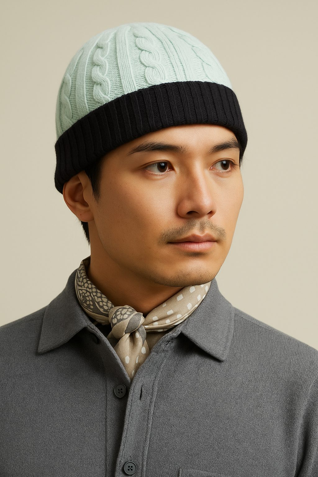 Frostline Cable-Knit Beanie