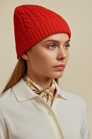 CrimsonCable Knit Beanie