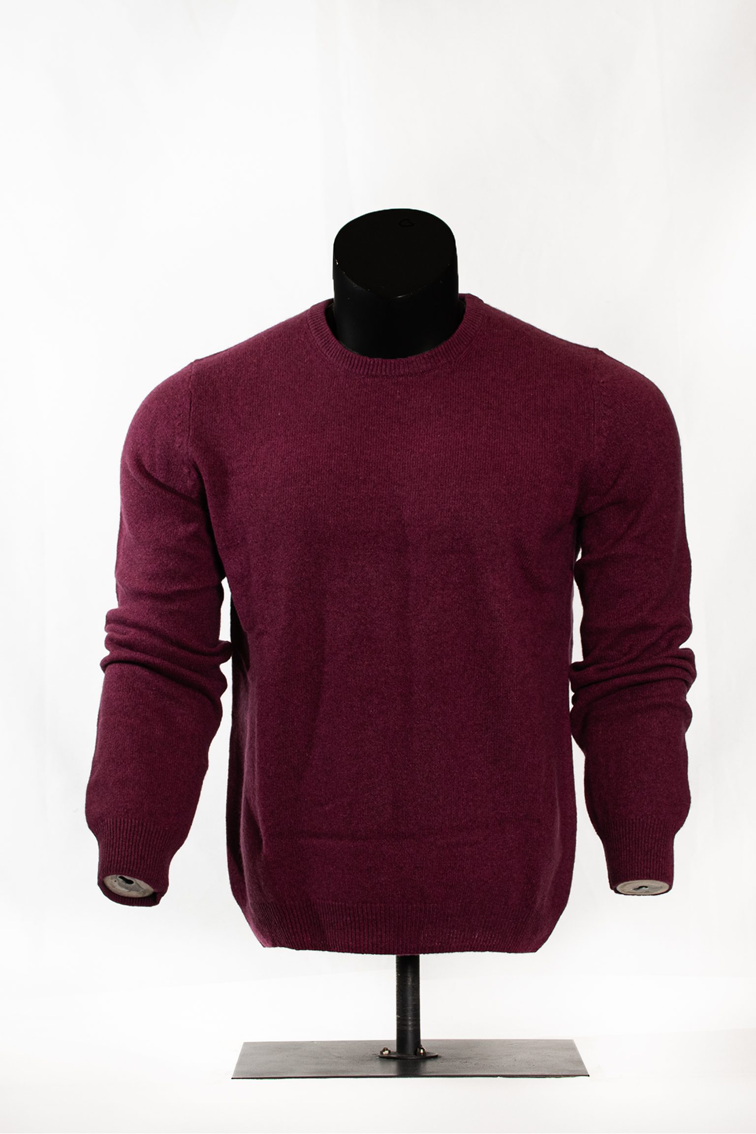 Classic Burgundy Crewneck Sweater