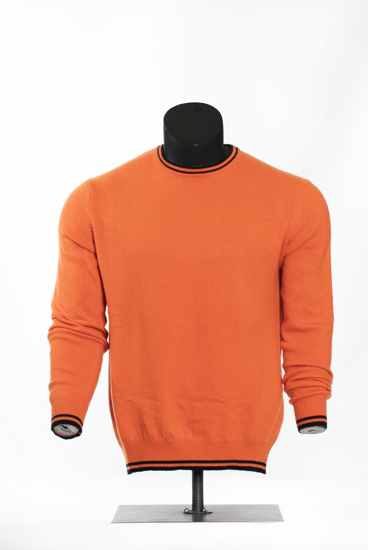 Amber Contrast Trim Crewneck Sweater