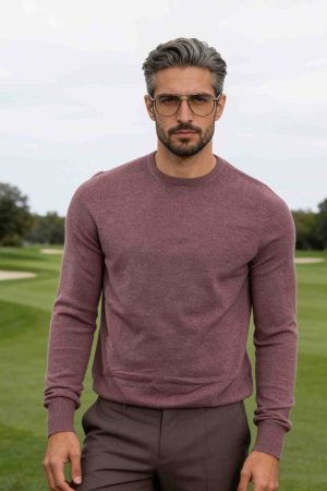 MauveEdge Essential Crewneck Sweater