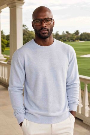 Sky Mist Classic Crewneck Sweater