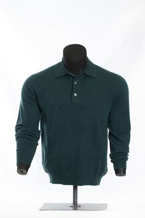 The Highland Forest Merino Long-Sleeve Polo