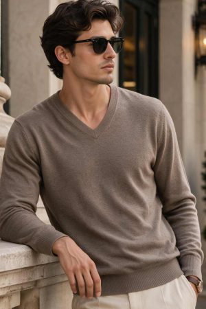 Chestnut Heritage V-Neck Knit