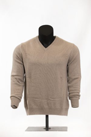 Sahara Beige V-Neck Knit
