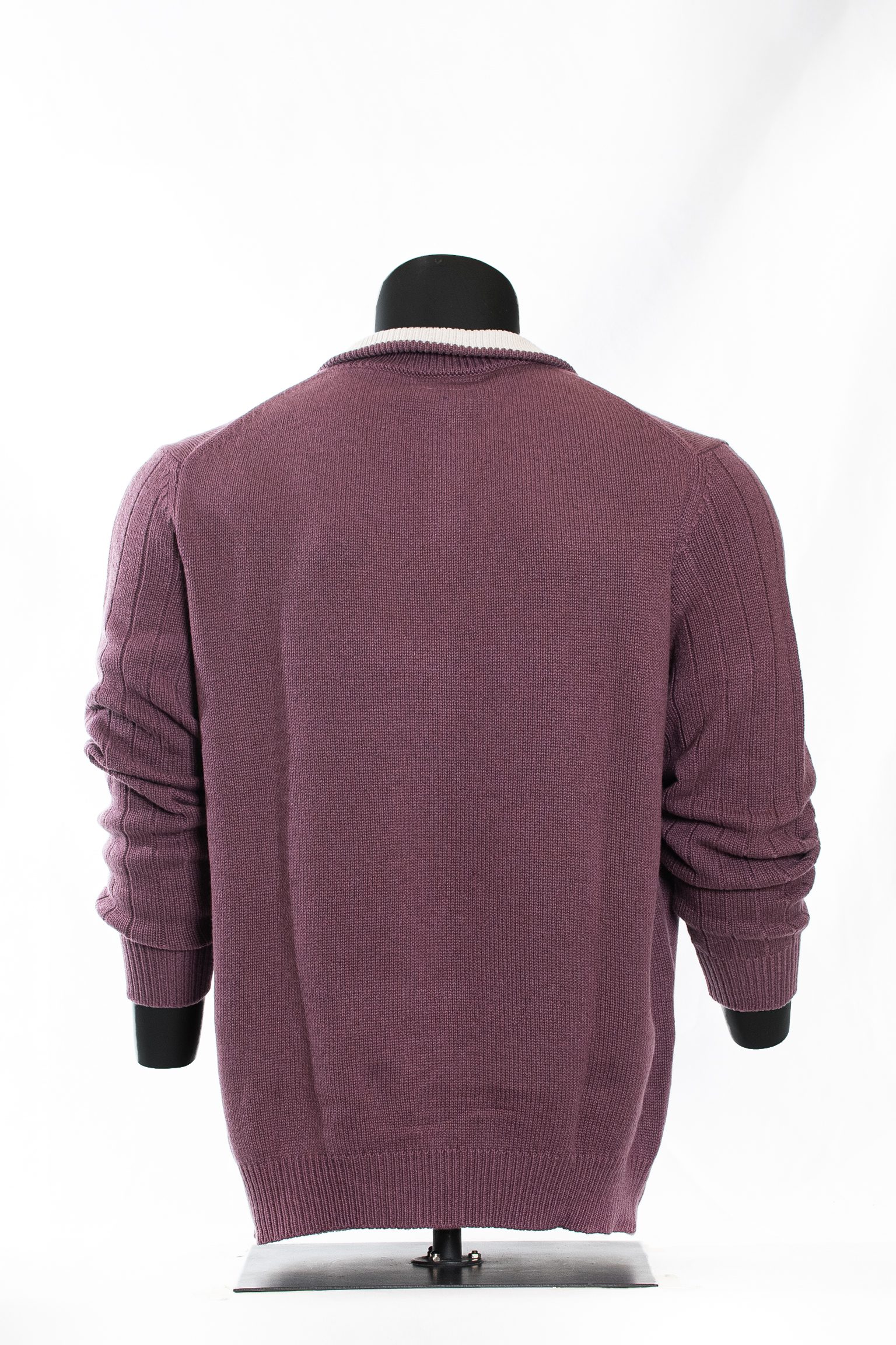 Heritage Rose Quarter-Zip Knit Sweater - Image 2