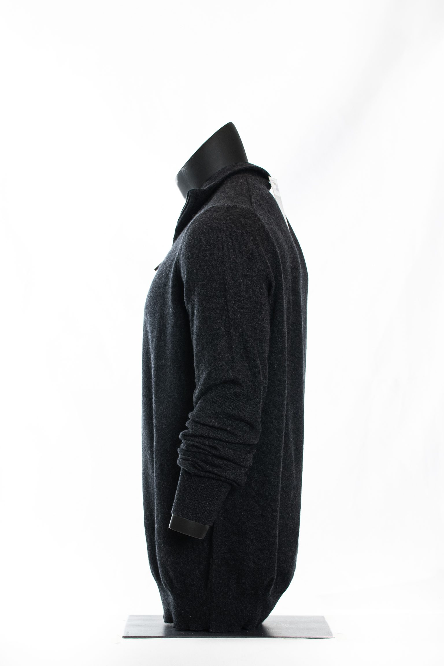 The Artisan Heather Charcoal -Zip Sweater - Image 3