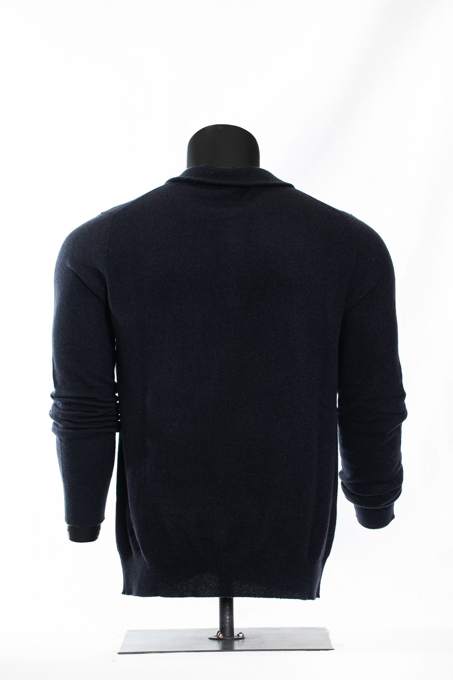 The Midnight Navy Merino-Zip Pullover - Image 2