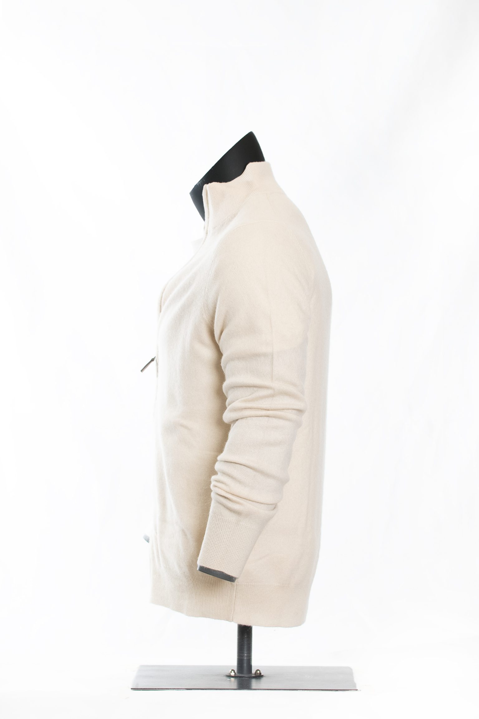 The Ivory Merino Full-Zip Cardigan - Image 2