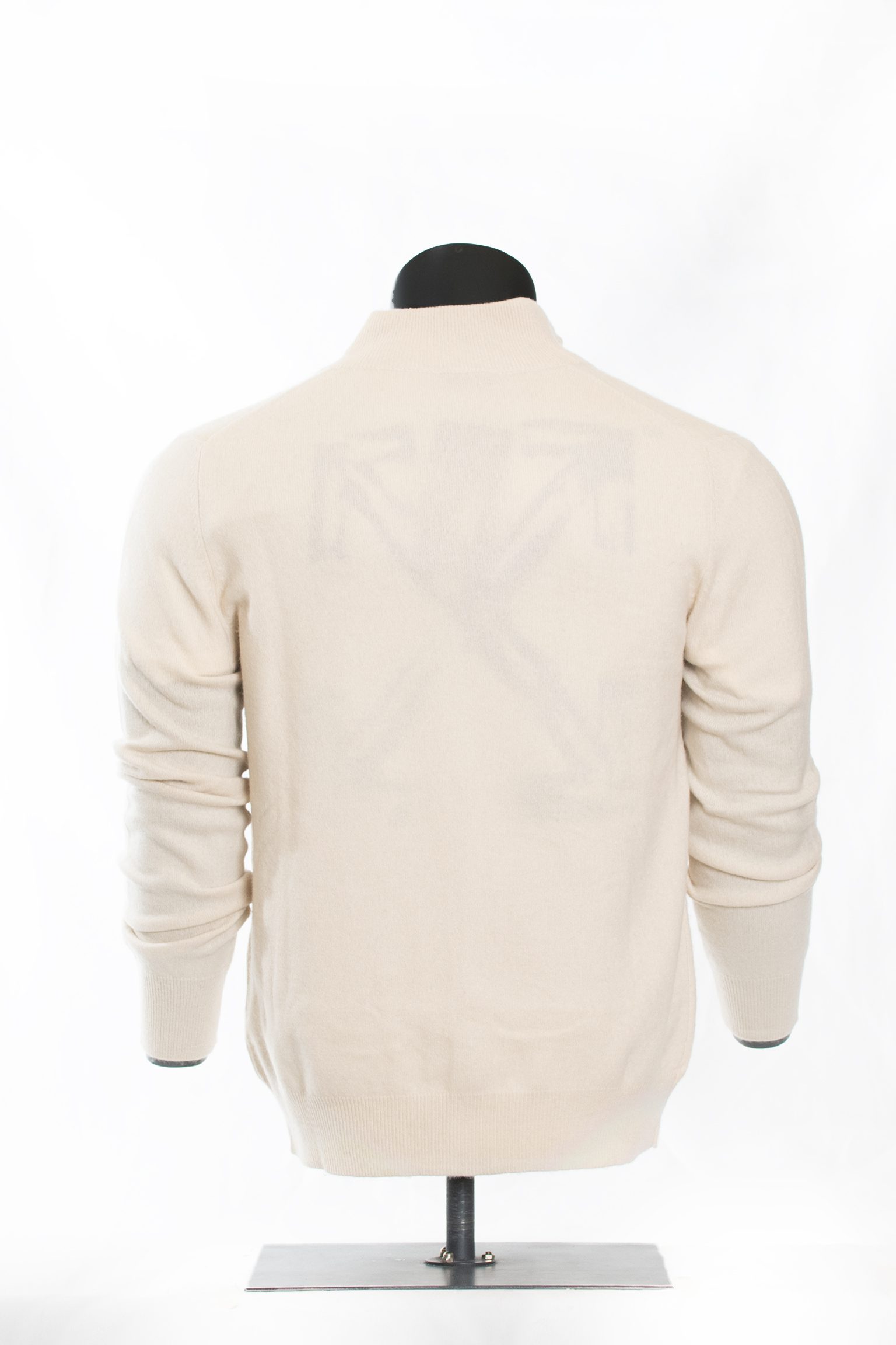 The Ivory Merino Full-Zip Cardigan - Image 3