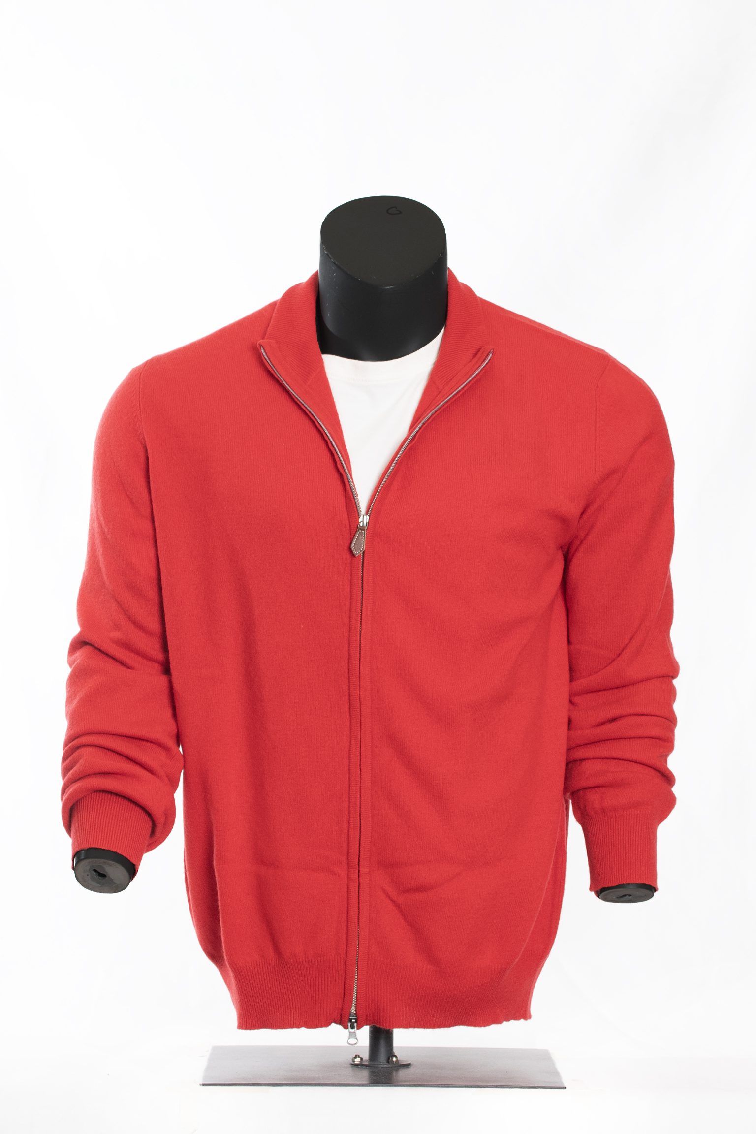 The Crimson Merino Full-Zip Cardigan