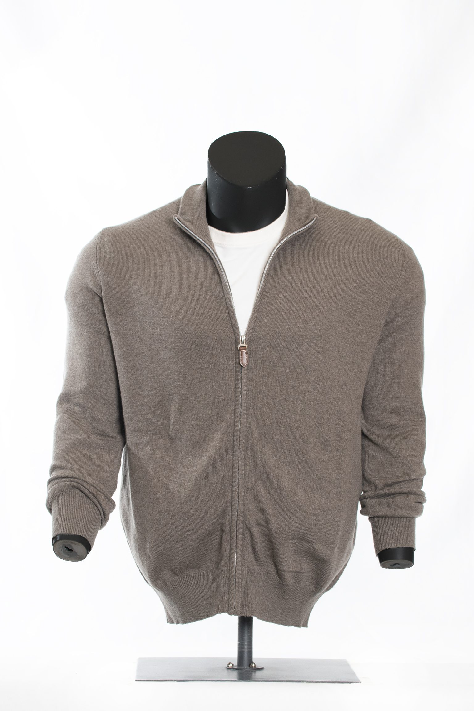 The Walnut Merino-Cashmere Full-Zip Cardigan - Image 2