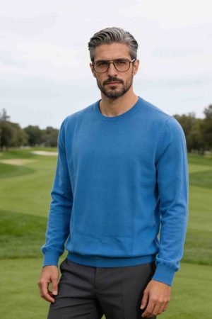 Azure Edge Classic Knit Sweater