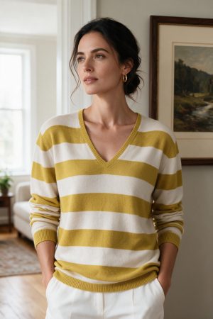 Mustard V-Neck Sweater