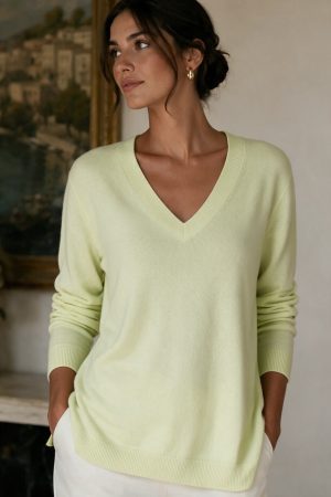 Lemon Fresh V-Neck Sweater