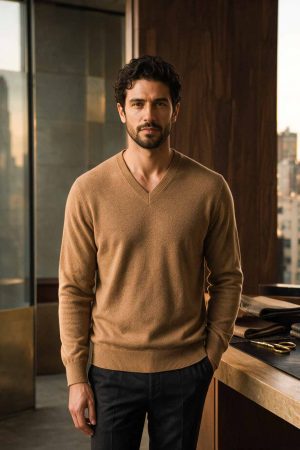 Autumn Ember V-Neck Sweater
