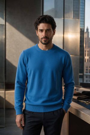 Azure Edge Classic Knit Sweater