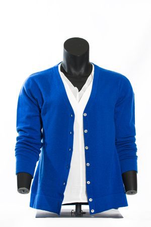product Cobalt Blue V-Neck Cashmere Cardigan