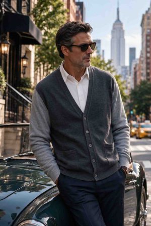 The Classic Shawl-Collar Knit Cardigan — Style 103