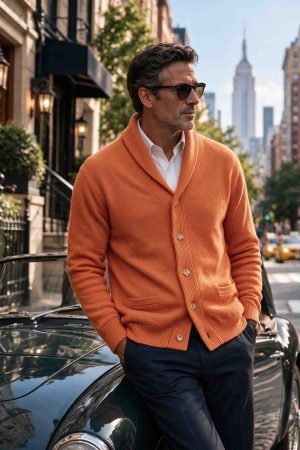 The Essential Shawl-Collar Knit Cardigan — Style 100