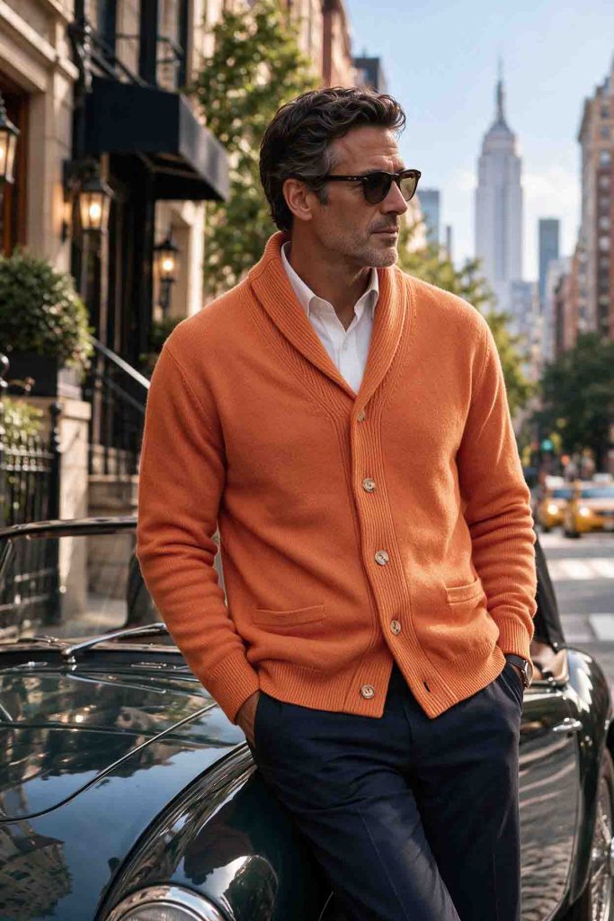 The Essential Shawl-Collar Knit Cardigan — Style 100