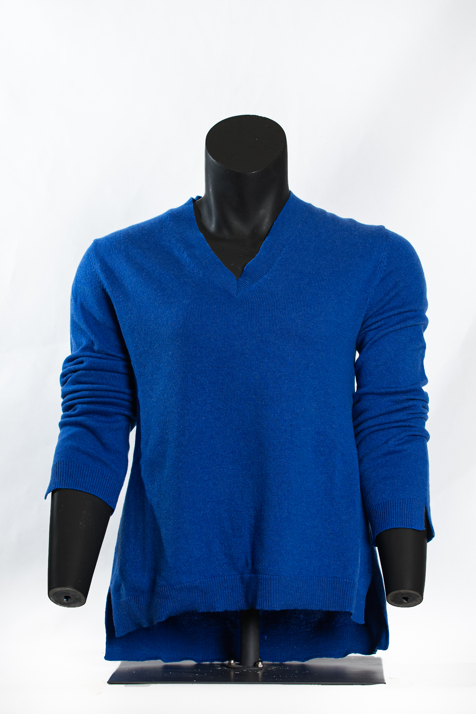 Azure Breeze V-Neck Knit Top