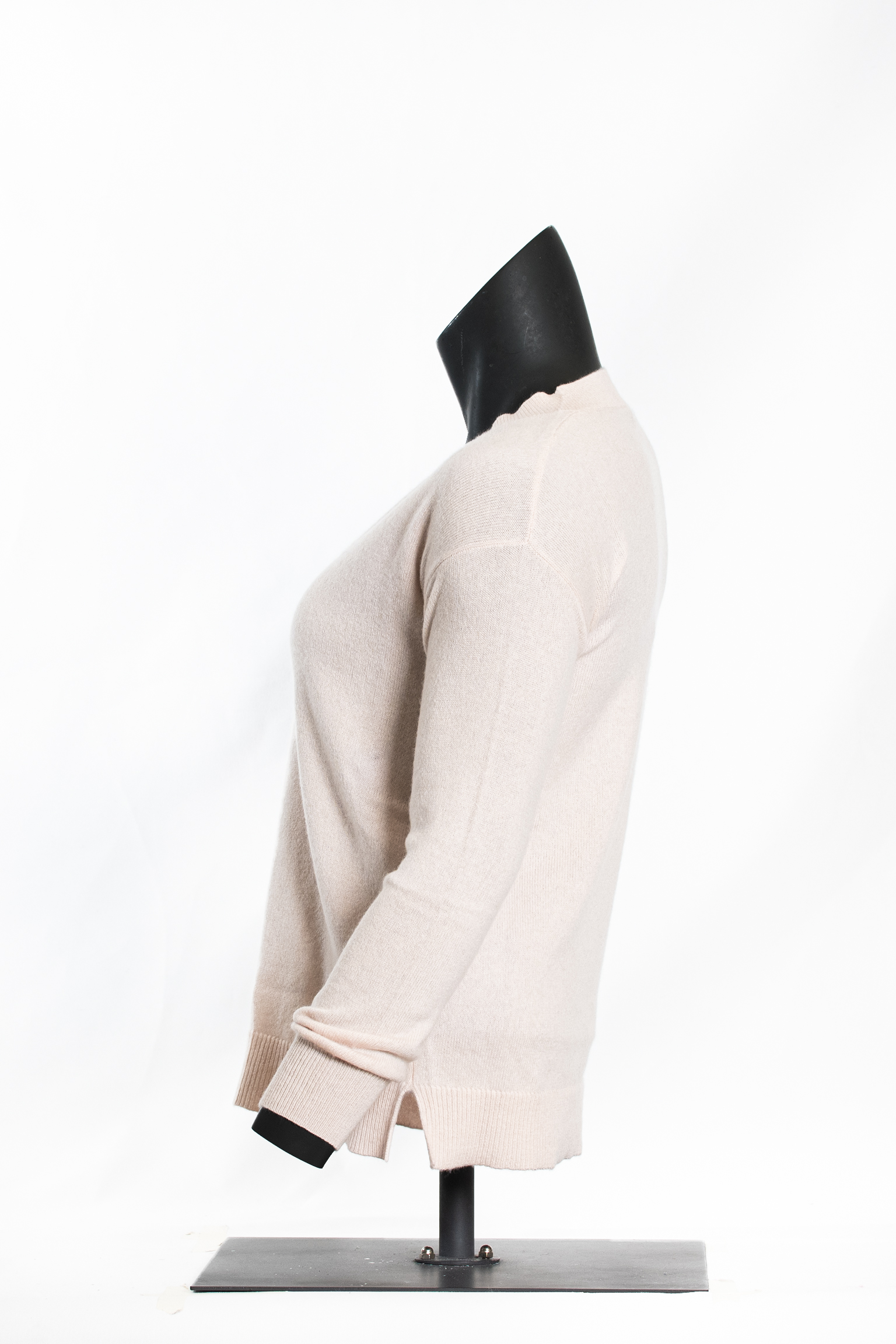 Champagne Beige V-Neck Sweater - Image 2