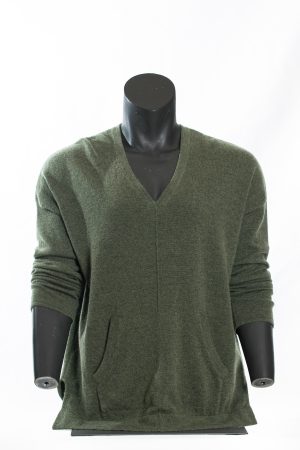 Forest green V-Neck Sweater